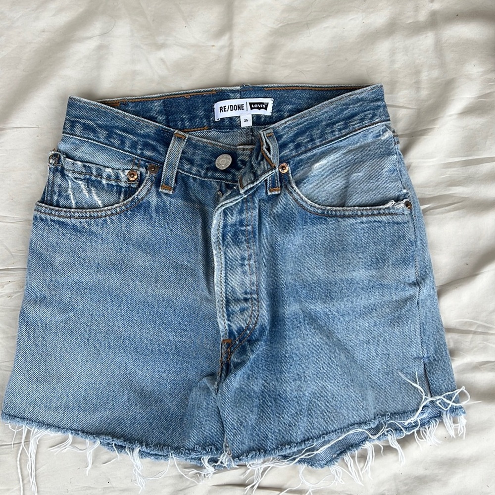 Re/done jean shorts